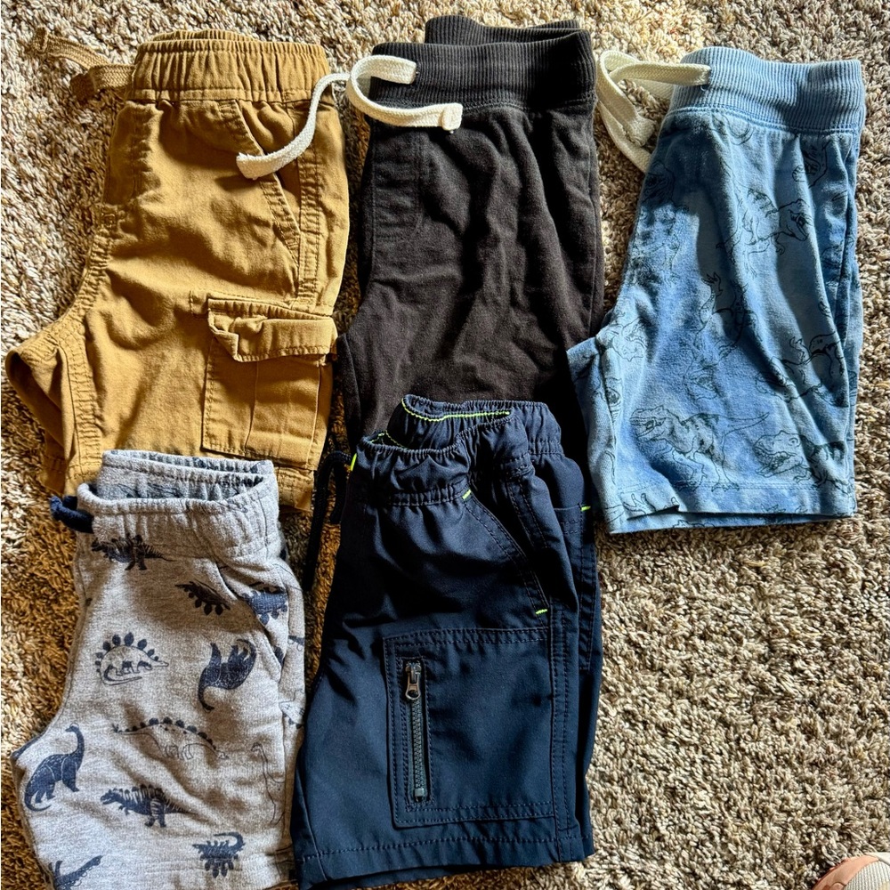 Cat & Jack Kids Shorts Set - Tan, Black, Blue, Gray